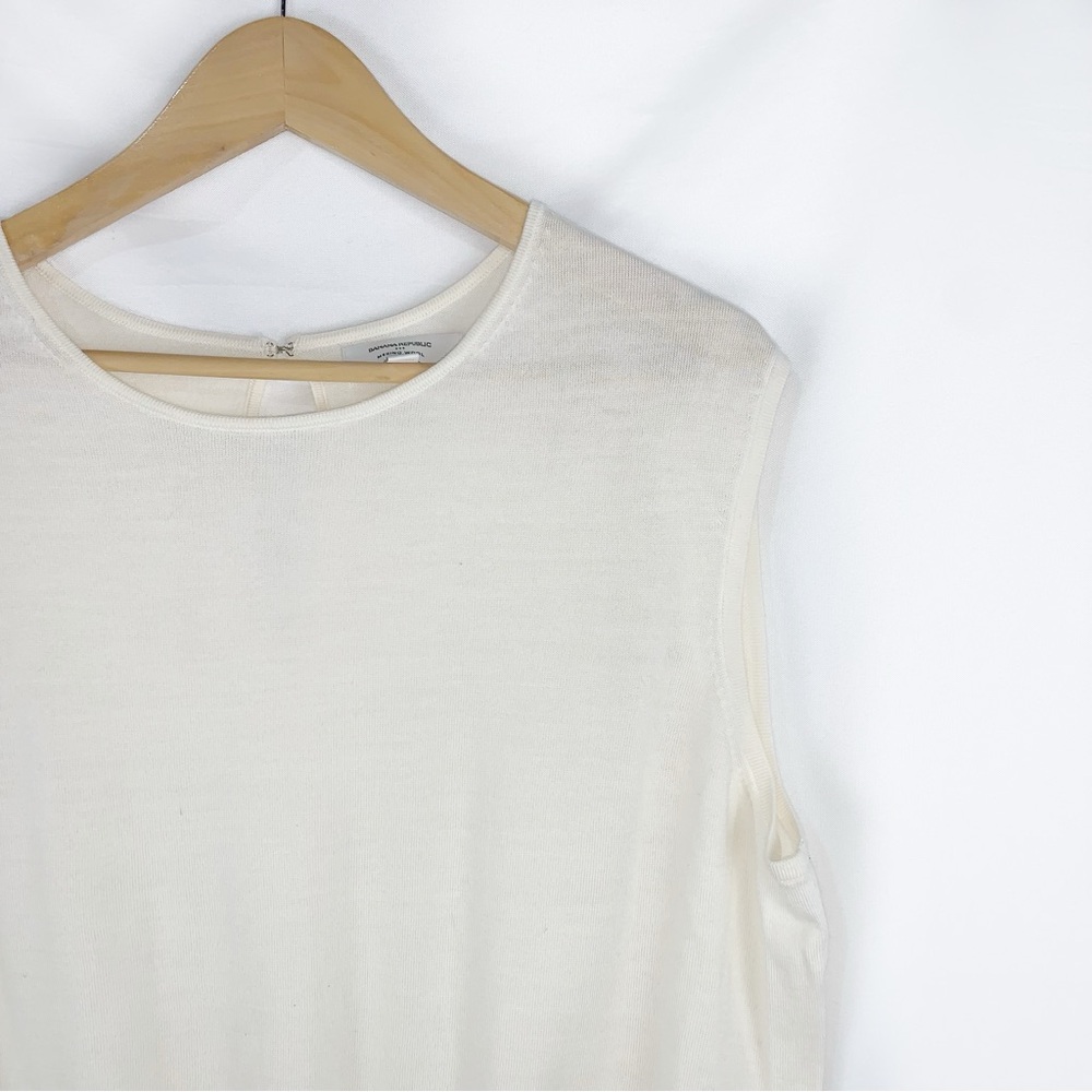 Banana Republic Ivory Merino Wool Sweater Shell - Picture 3 of 8